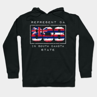 Rep Da 808 in South Dakota State by Hawaii Nei All Day Hoodie